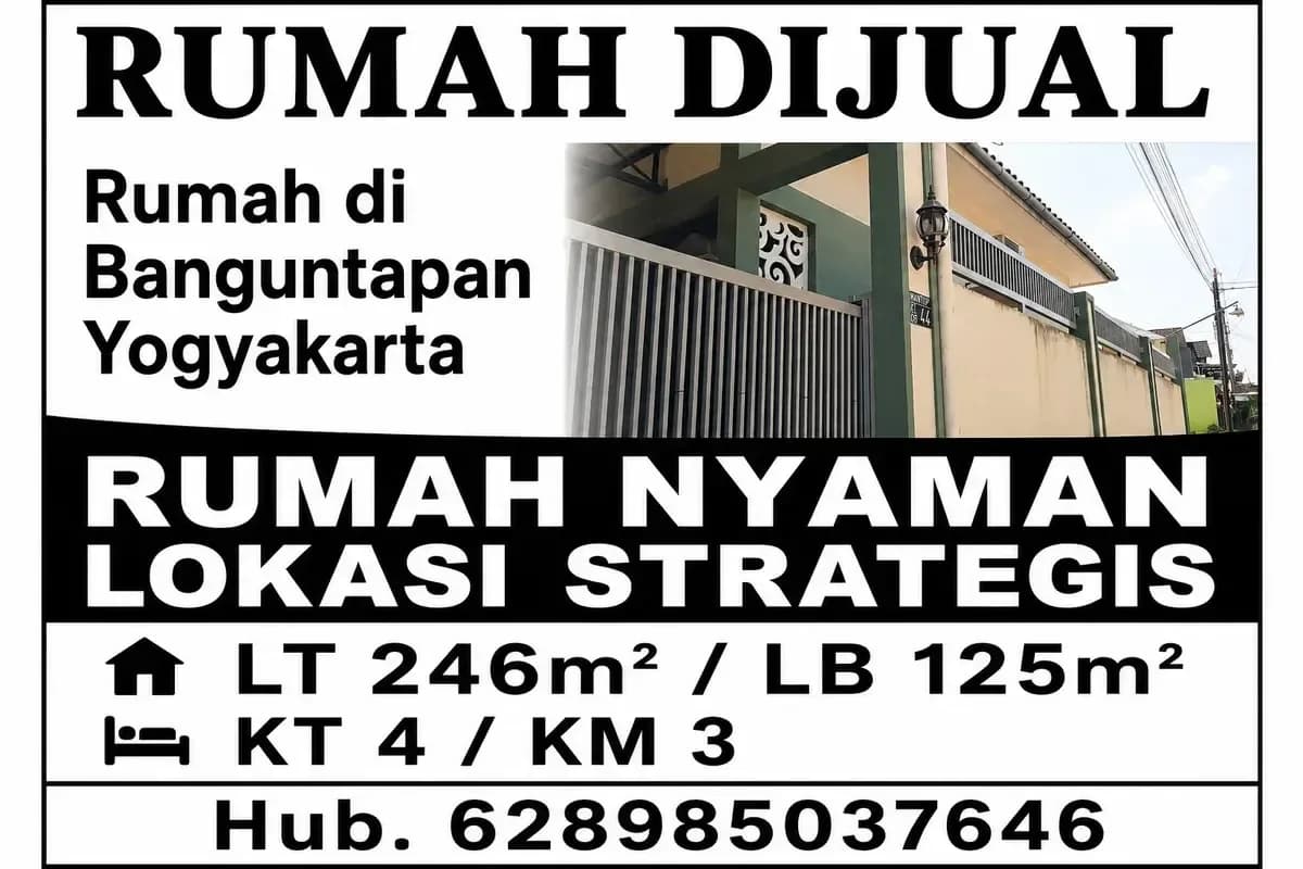 Jual Rumah Banguntapan Jogja