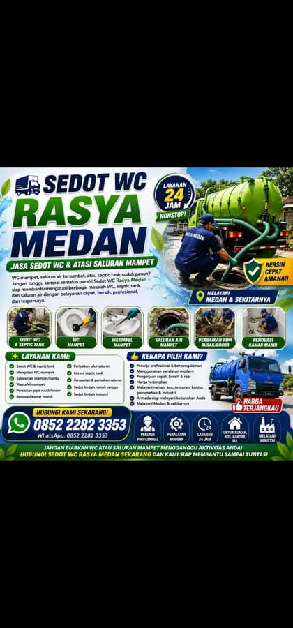 Jasa sedot WC Medan 