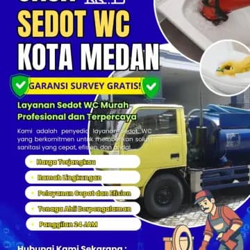 Jasa sedot WC Medan  3