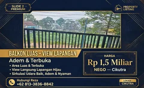 DIJUAL CEPAT - RUMAH 2 LANTAI DI CIKUTRA BANDUNG 2