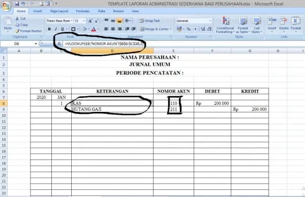 TEMPLATE EXCEL UNTUK PENCATATAN TRANSAKSI KEUANGAN